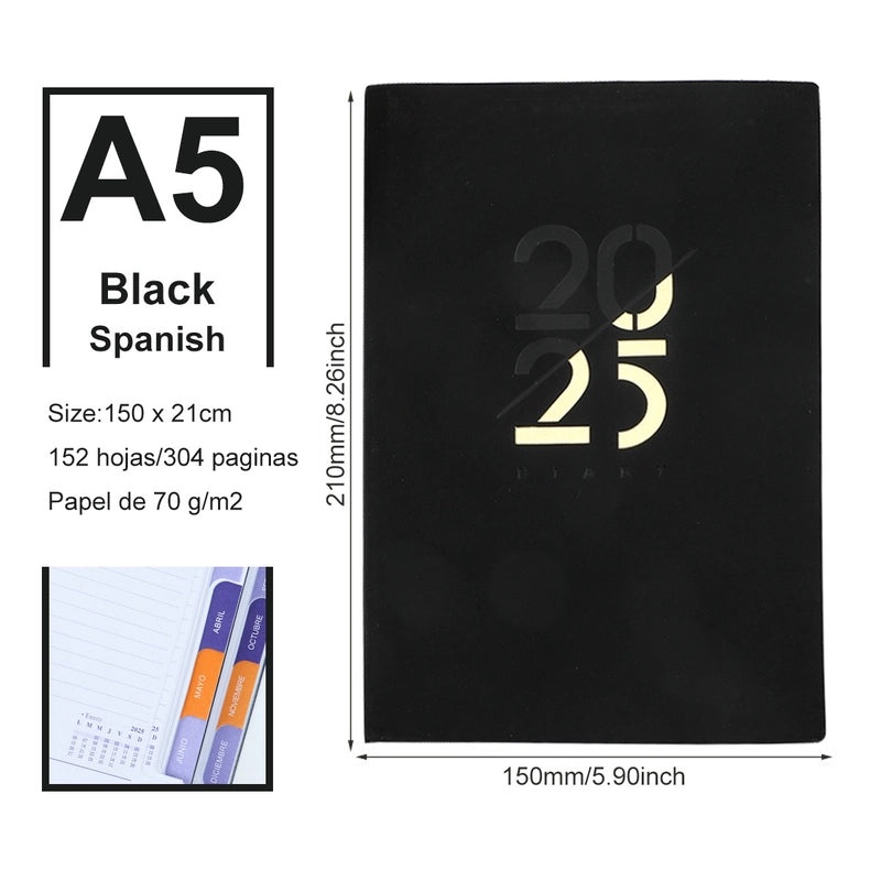 Preppy Style PU Leather Letter Notebook | Stationery & Notebooks