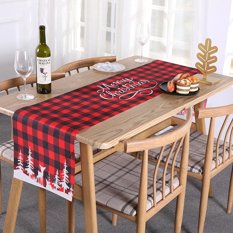 Minimalist Christmas Tree Letter Table Runner for Office Decor|Home Decor/Table Linens