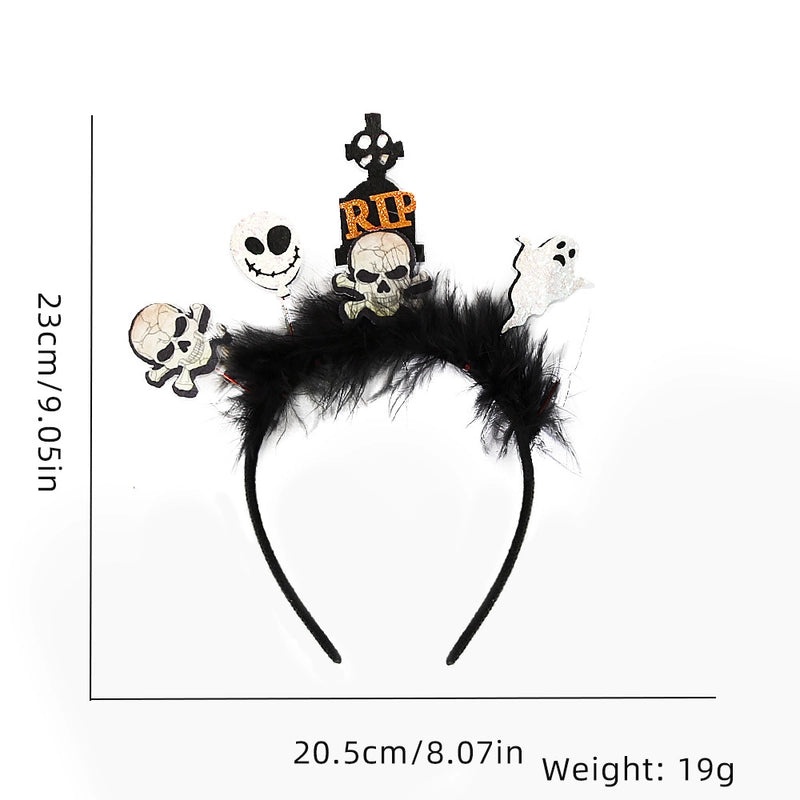 Halloween Pumpkin Cat Bat Feather Hairband for Masquerade Party Costume Props | Party Accessories
