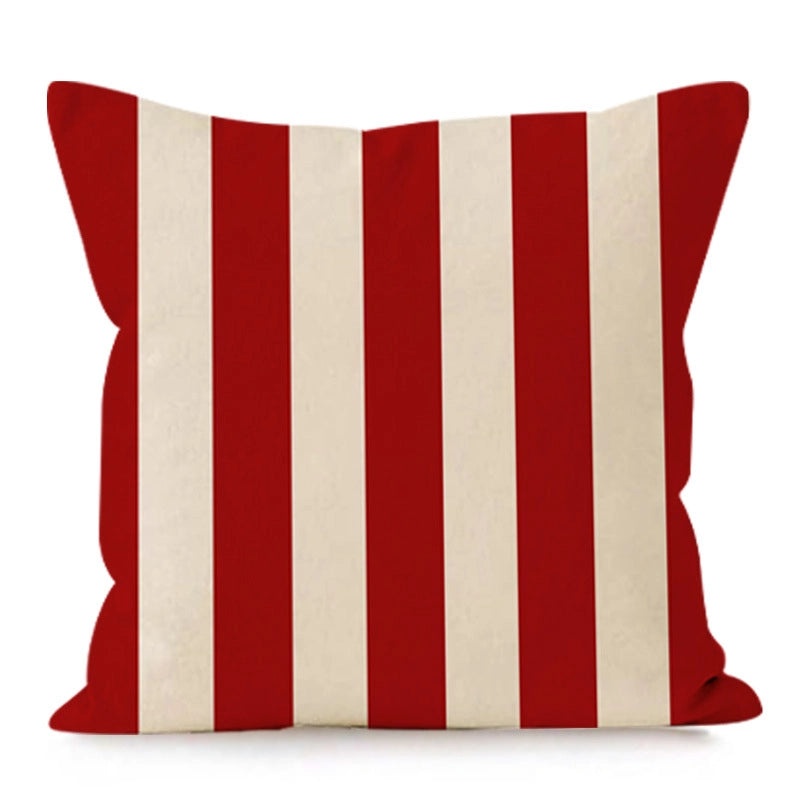 Christmas Nordic Modern Classic Letter Stripe Linen Pillow Covers for Couch Sofa Decor | Home Decor Pillows