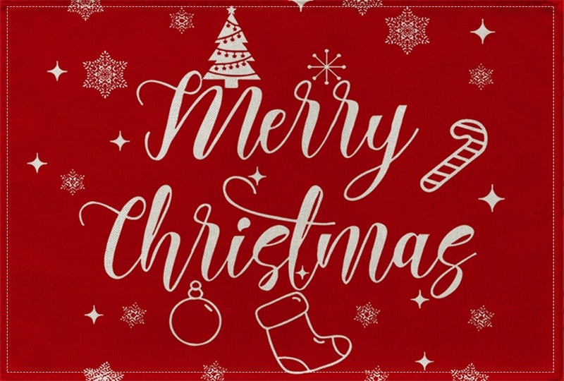 Vintage Cotton Linen Christmas Tree Letter Decoration|Home & Garden > Holiday Decor > Christmas Decorations