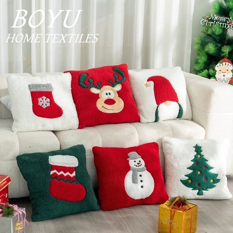 Christmas Cute Snowman and Reindeer Plush Sofa Decor|Home Decor Holiday Accessories