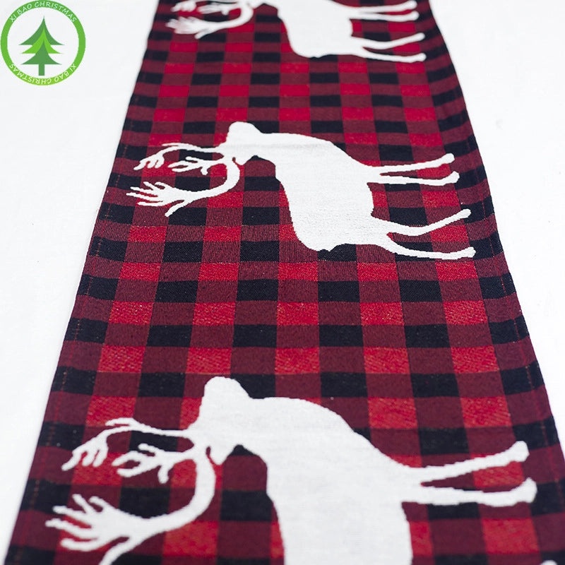 Festive Christmas Tree and Snowman Party Tablecloth for Holiday Decor|Home & Kitchen Decorations