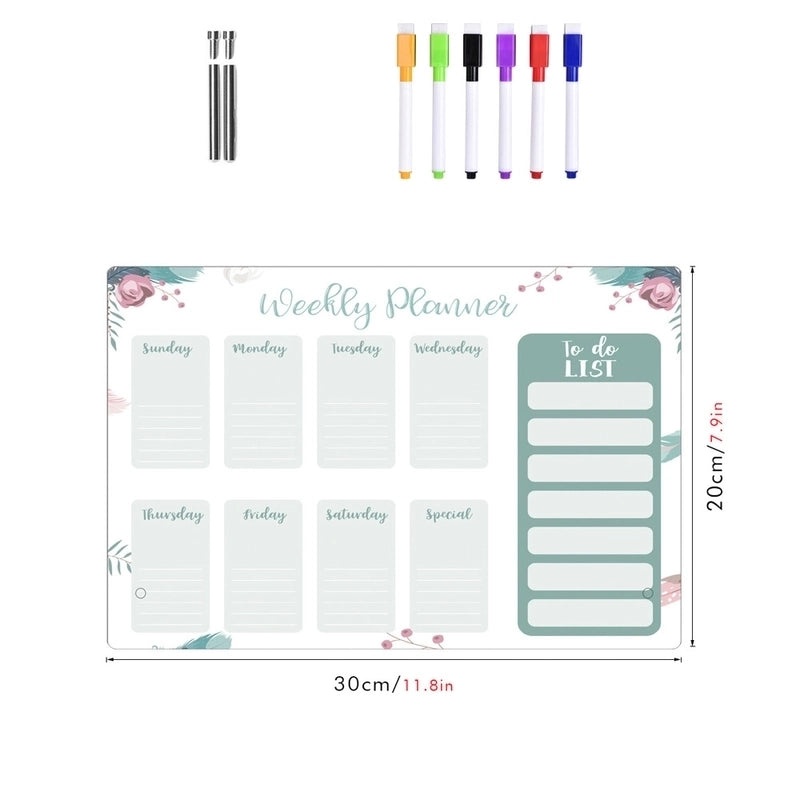 Tropical Style Cute Acrylic Handwriting Learning Board for Kids | Educational Toys