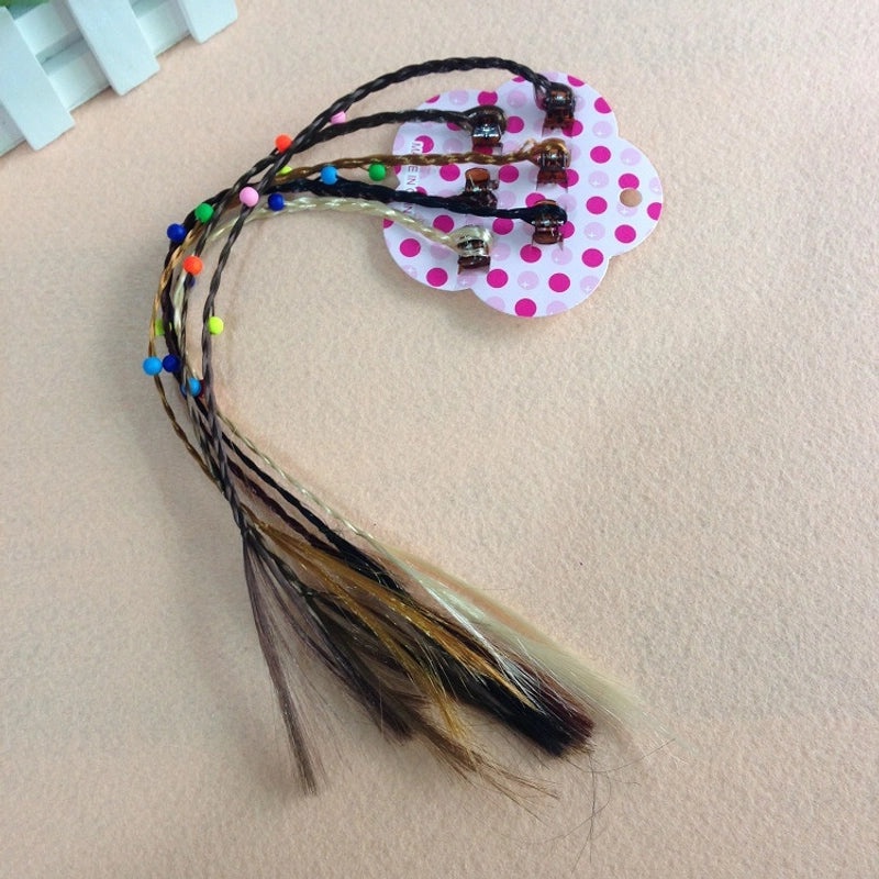 Cute Kids Heart-Shaped Feather Braid Hair Accessories in Cartoon Style|Kids Hair Accessories