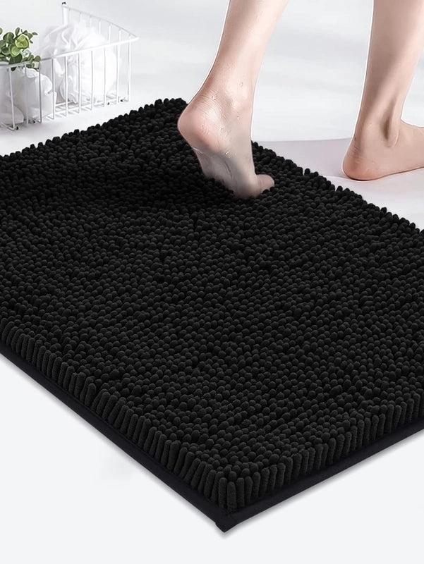 Elegant Solid Color Polyester Floor Mat for Home Decor|Home & Living Accessories