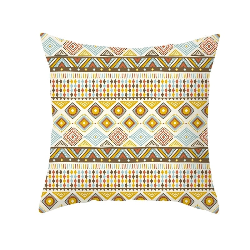 Bohemian Geometric Peach Skin Cushion Covers|Home Decor Pillows