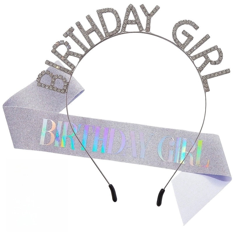 Princess Cute Letter Alloy Hair Band with Cloth and Rhinestones Inlay | Hair Accessories