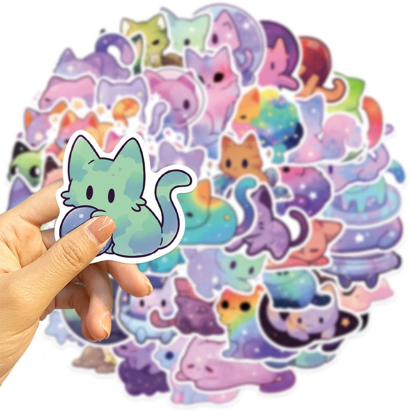 Cute Cat PVC Stickers Set for Learning and Decoration | Home & Living Accessories