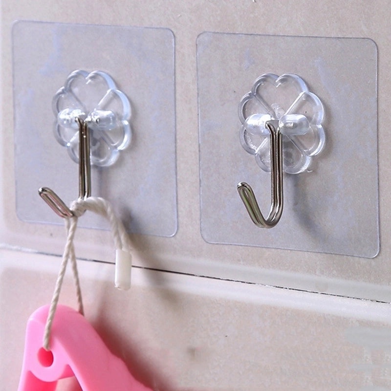 Durable Solid Color Plastic Hooks for Everyday Use|Home Organization & Storage Accessories