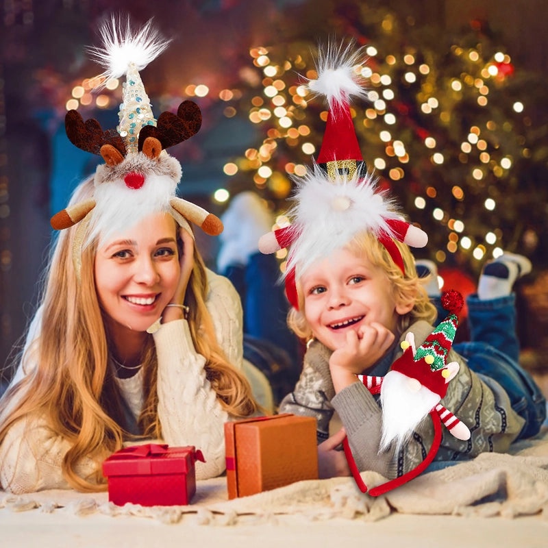 Christmas Minimalist Santa Elk Hair Band Polyester Festival Party Accessories|Holiday Party Accessories