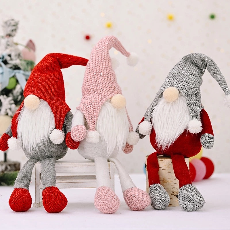Red-Haired Forest Old Man Hanging Legs Ornament Christmas Decoration|Christmas Ornaments & Decorations