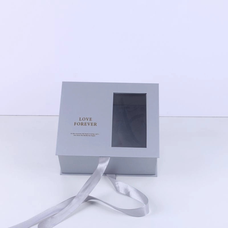 Transparent PVC Rose Gift Box with Window | Flower Gift Packaging