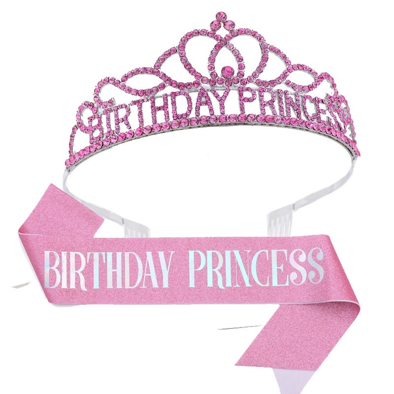 Birthday Princess Crown Jewelry Alloy Birthday Accessories|Jewelry & Accessories