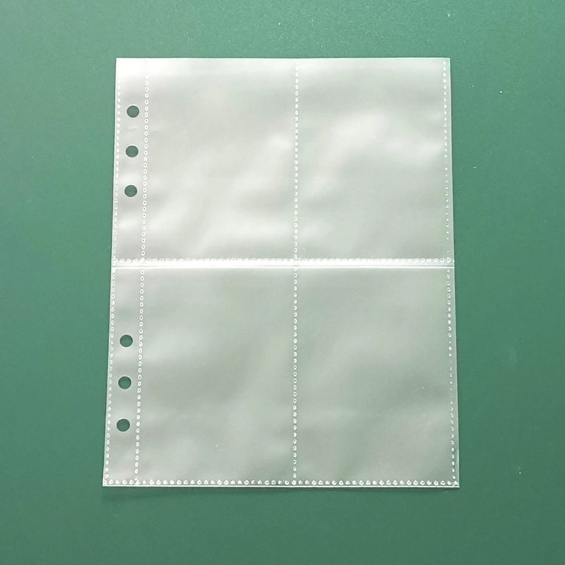 Transparent PVC Soft Shell Zippered Loose-Leaf Notebook Bag A5 A6 Style|Stationery & Office Supplies