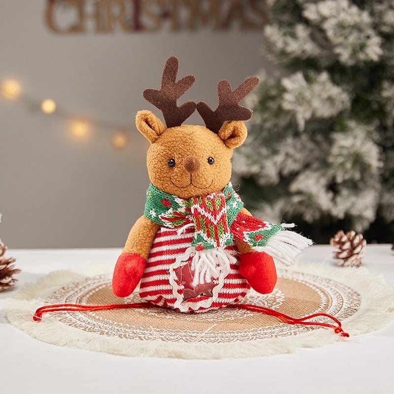 Christmas Cartoon Santa Snowman Gift Bags for Party Festival | Holiday Gift Bags