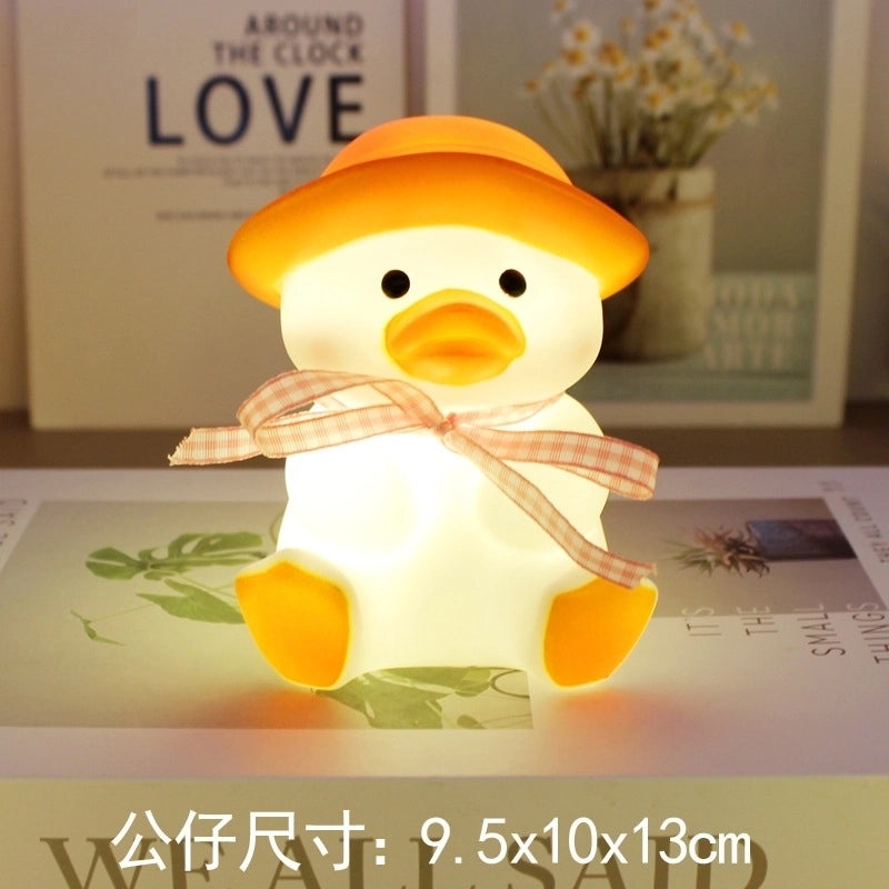 Adorable Bear and Duck Vinyl Night Lights for Indoor Birthday Decor|Home Decor Lighting