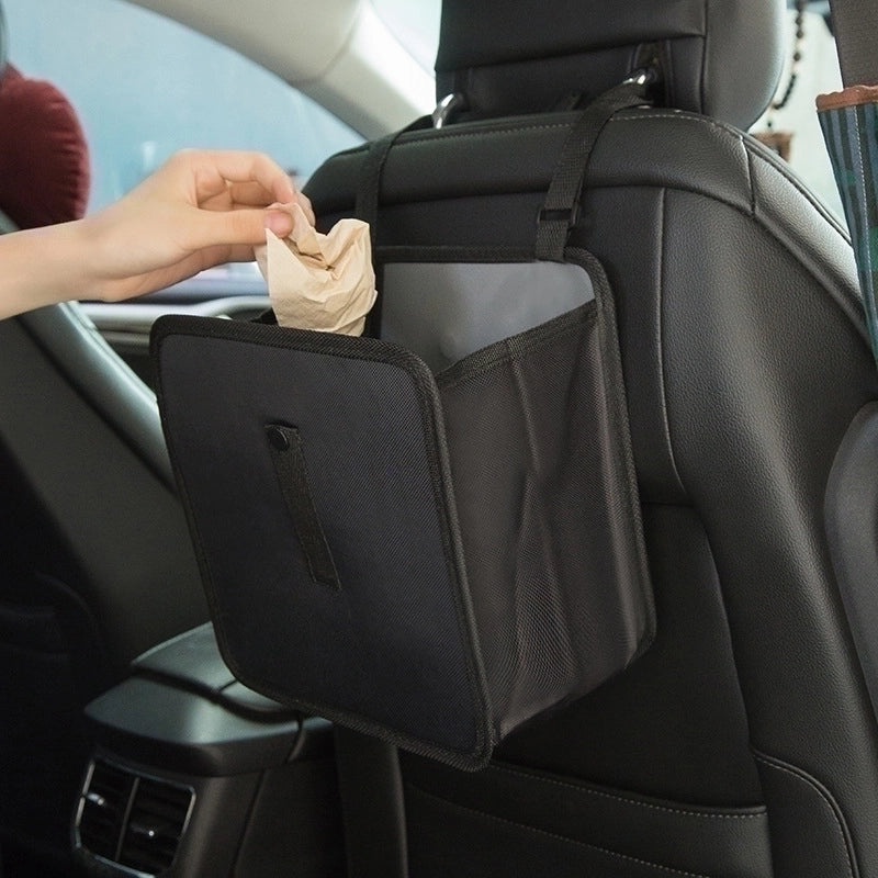 Car Trash Can with Hanging Bag for Chair Back | Car Accessories