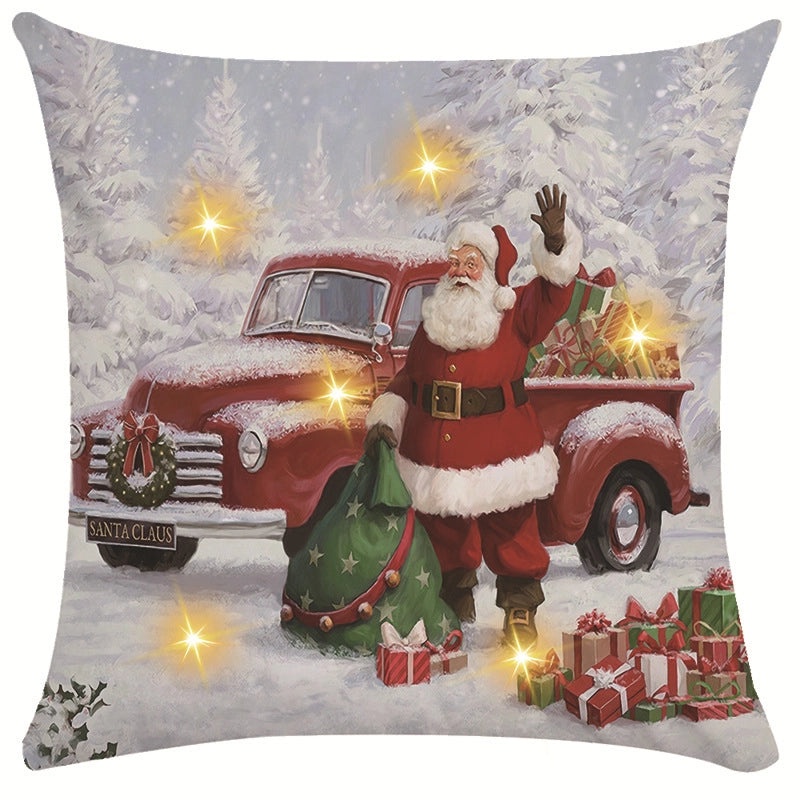 Festive Snowflake Throw Pillow Cover for Couch & Sofa | Home Decor Ornaments