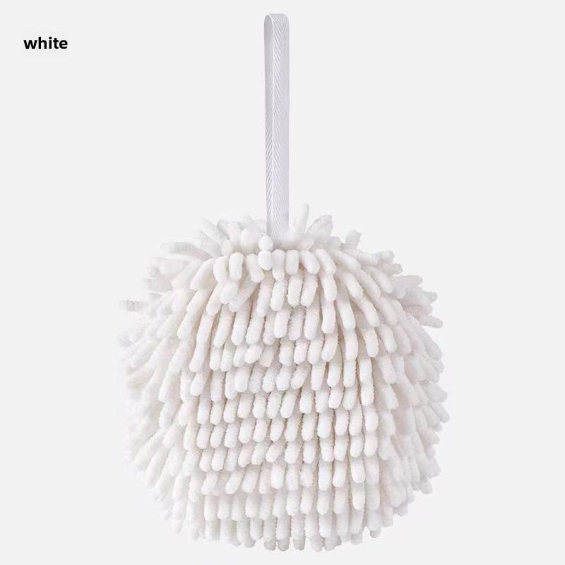 Quick-Dry Chenille Hand Towel Thickened Absorbent Kitchen Bathroom Hanging Cloth | Home & Kitchen Textiles