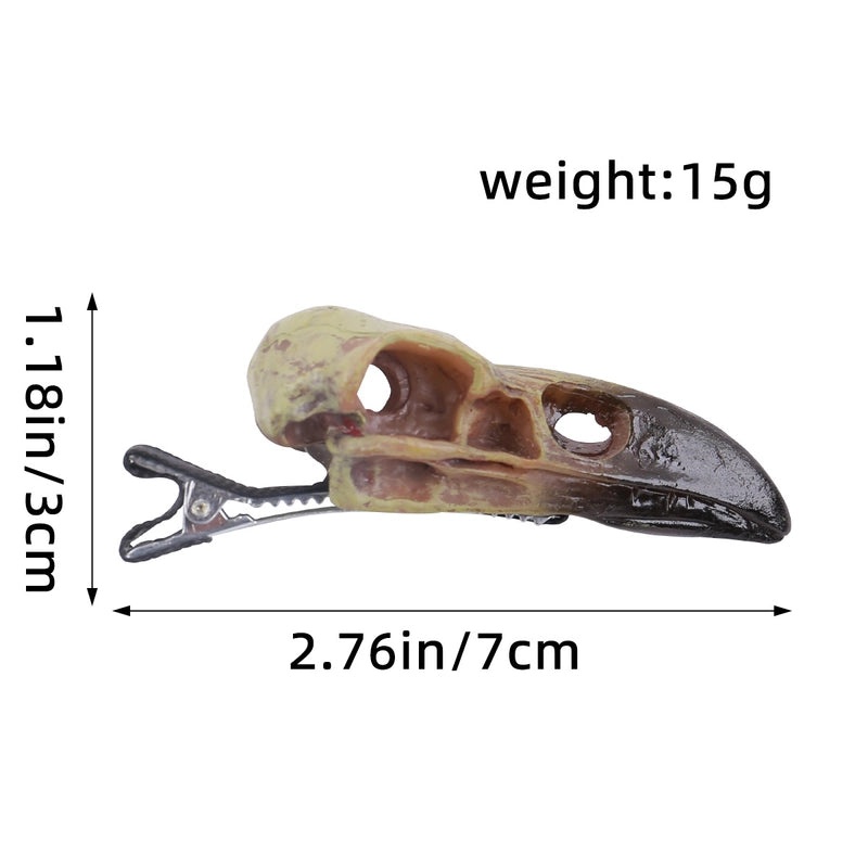 Halloween Crow Skull Resin Hairpin for Party Festival|Halloween Accessories
