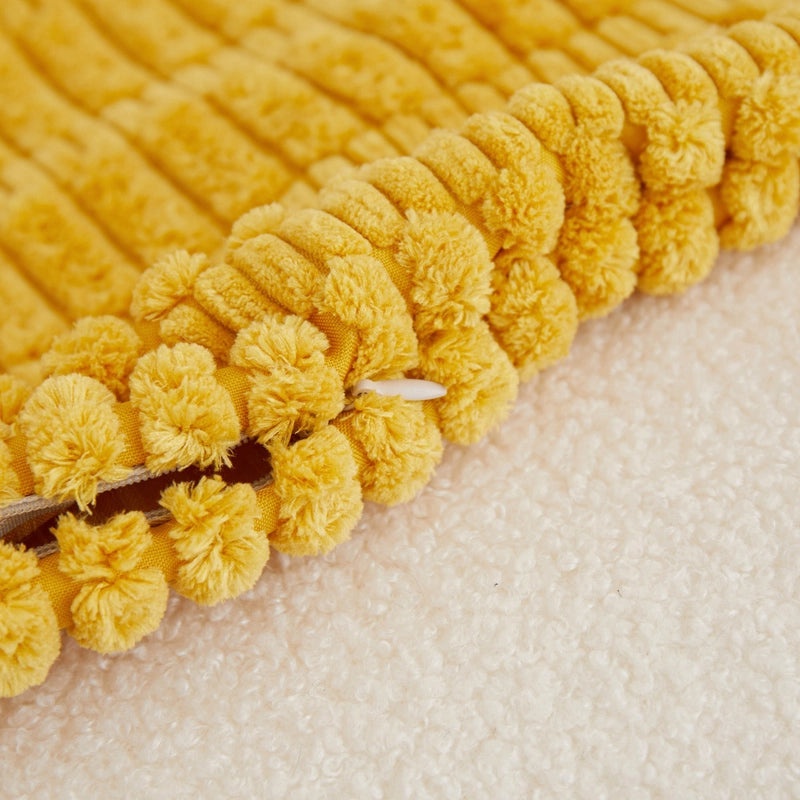 Minimalist Casual Stripe Plush Cotton Throw Pillow|Home Decor Pillows