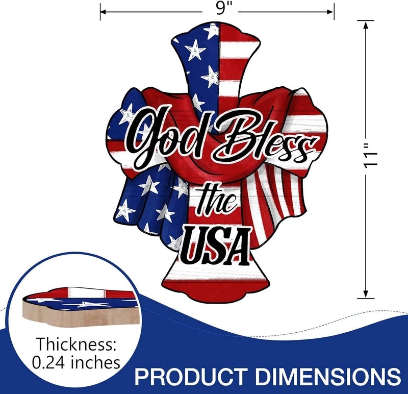 Retro American Flag Wooden Decor for Independence Day|Home Decor