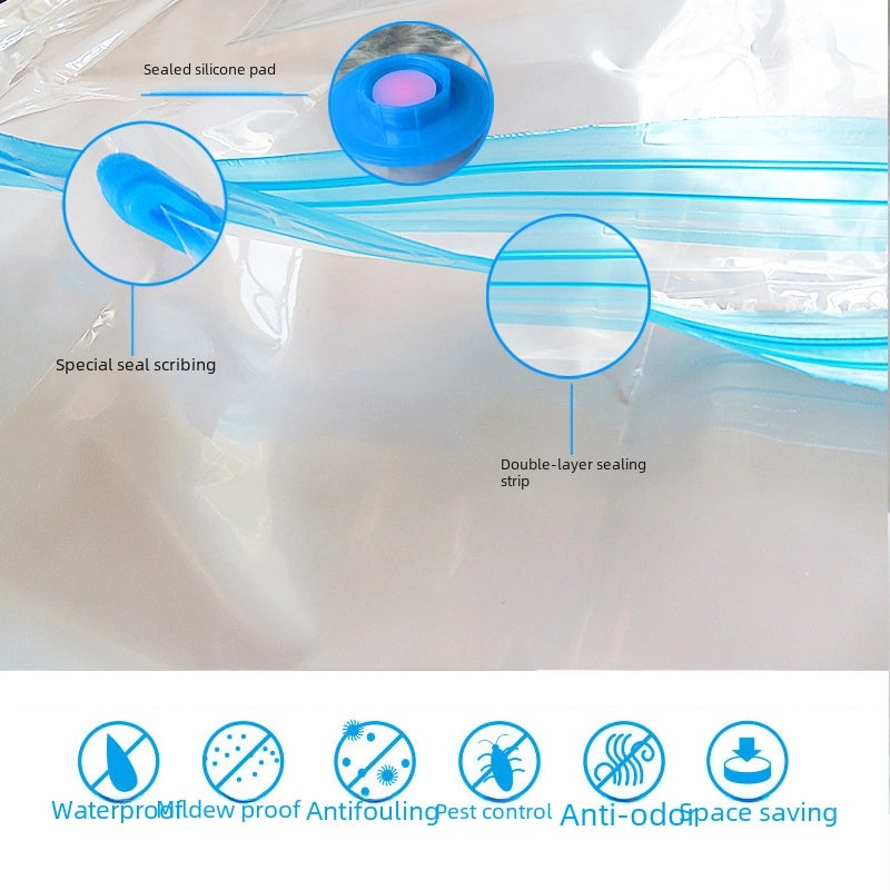 Vacuum Storage Bag for Quilts and Clothes Travel Compression Single Layer Suction Packing|Home Storage & Organization
