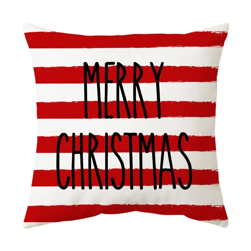 Christmas Tree Santa Elk Holiday Polyester Pillow Covers|Home Decor Pillows