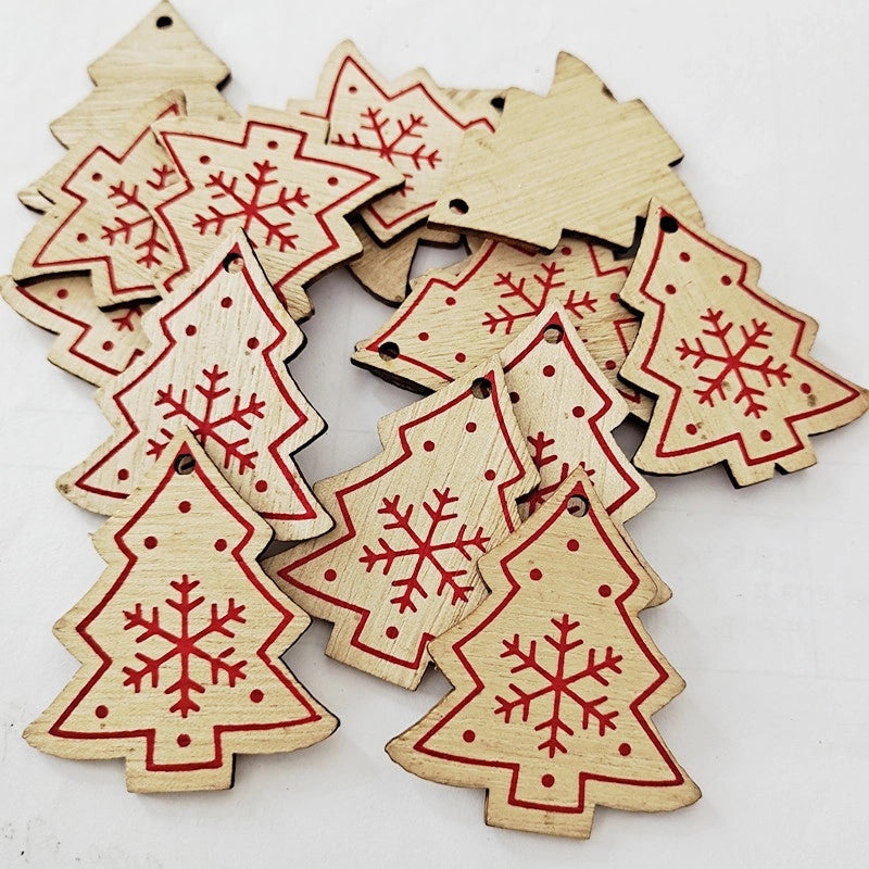 Creative Wooden Christmas Ornaments DIY Home Pendant Crafts Factory Direct | Home Decor & DIY Accessories