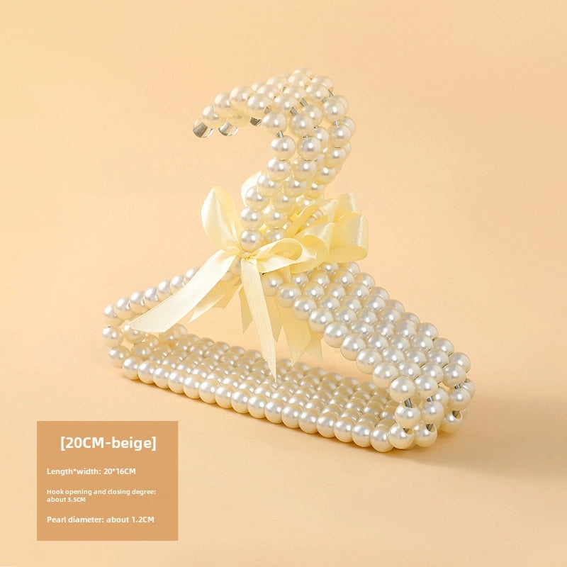 European Pearl Bowknot Children's Clothes Hanger with Pearl Pants Clips|Home & Living > Storage & Organization > Clothes Hangers