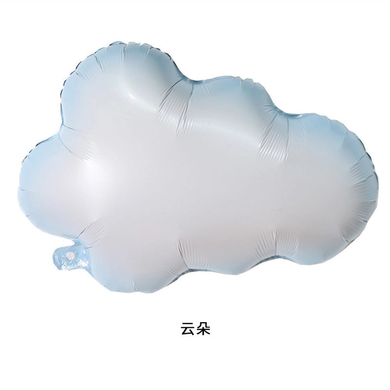 50-Piece Cloud-Shaped Aluminum Foil Balloons Set for Party Decorations|Party Supplies