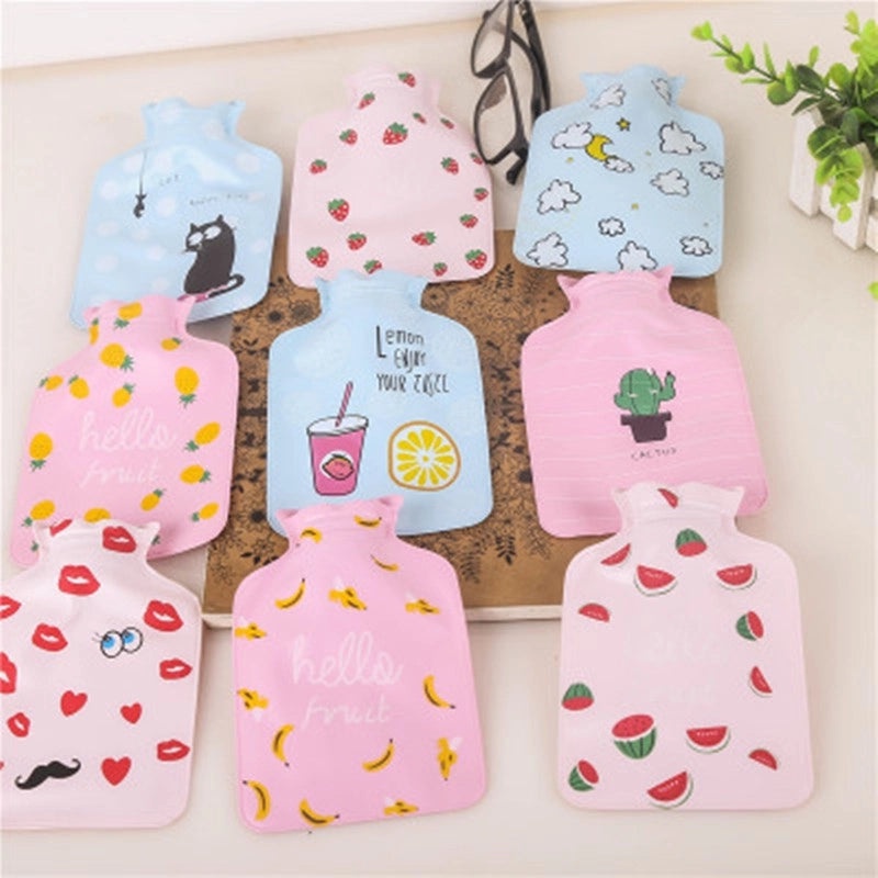 Pearlescent PVC Mini Hot Water Bag Cartoon Style Warm Handbag for Hands and Baby Warmth|Home & Living Accessories
