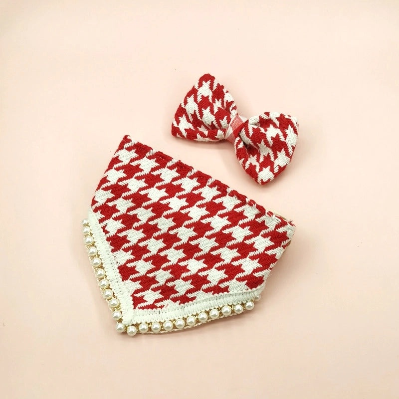 Adorable Polyester Bow Tie Pet Scarf for Dogs and Cats|Pet Accessories