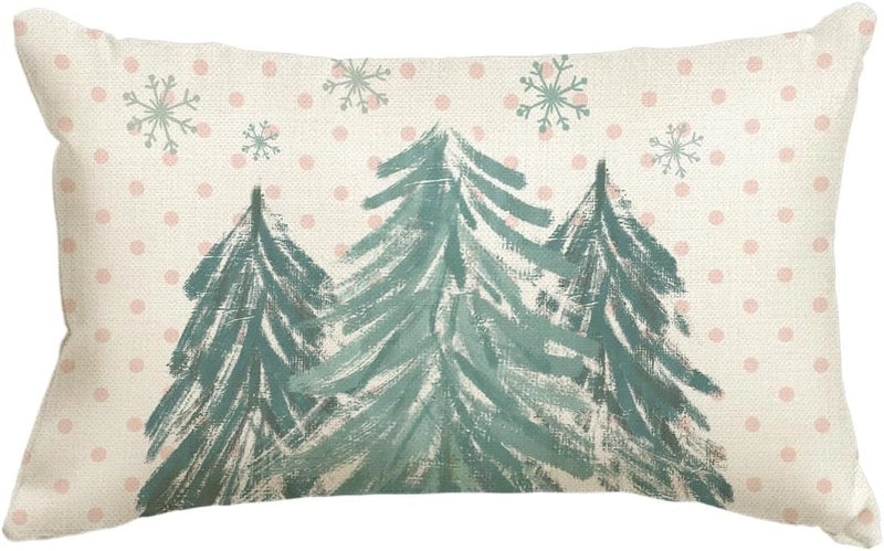 Christmas Holiday Linen Pillow Covers for Couch & Sofa | Home Decor