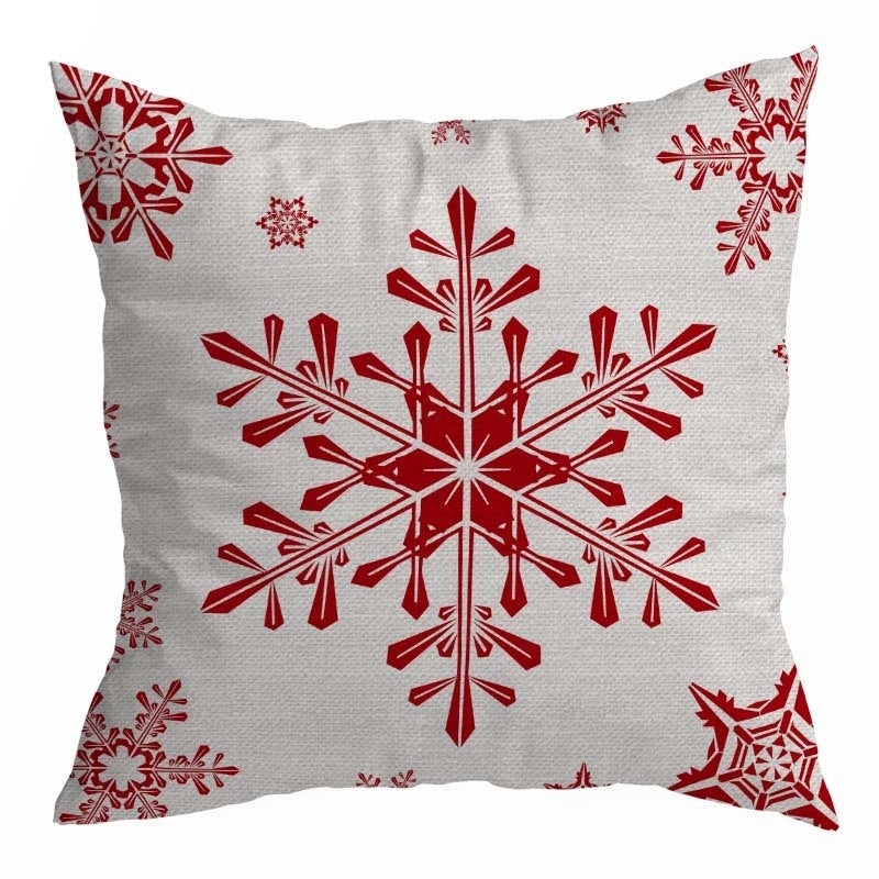 Festive Linen Pillow Covers with Christmas Tree Design|Home Decor Pillows