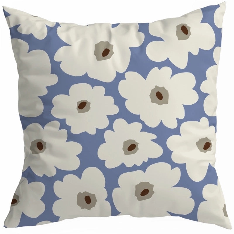 Artistic Geometric Color Block Modern Peach Skin Pillow Covers|Home Decor Pillows