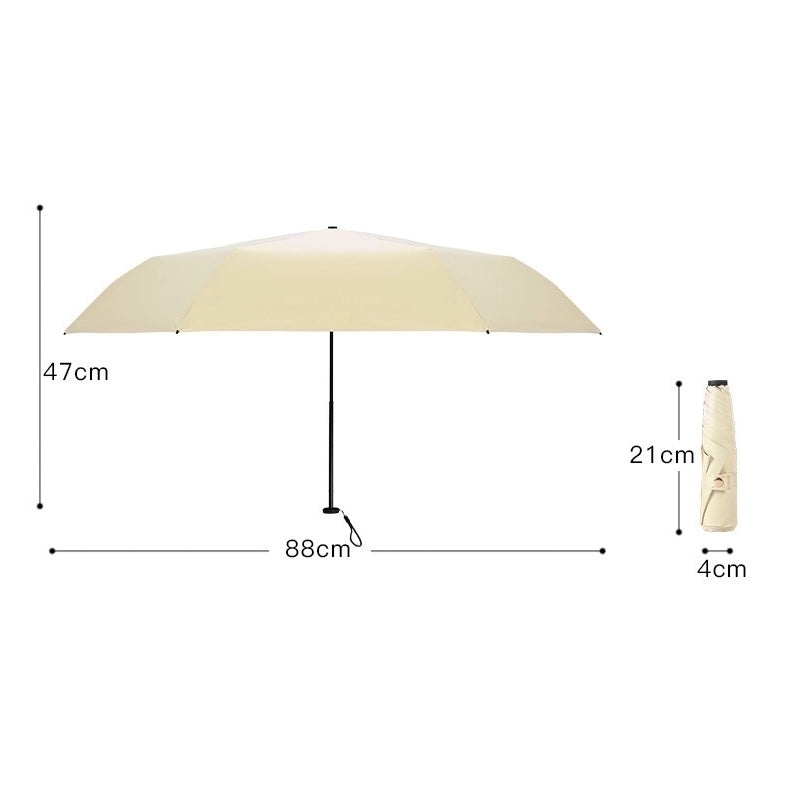 Classic Solid Color Stainless Steel Umbrella Rain Gear|Umbrellas & Rain Accessories