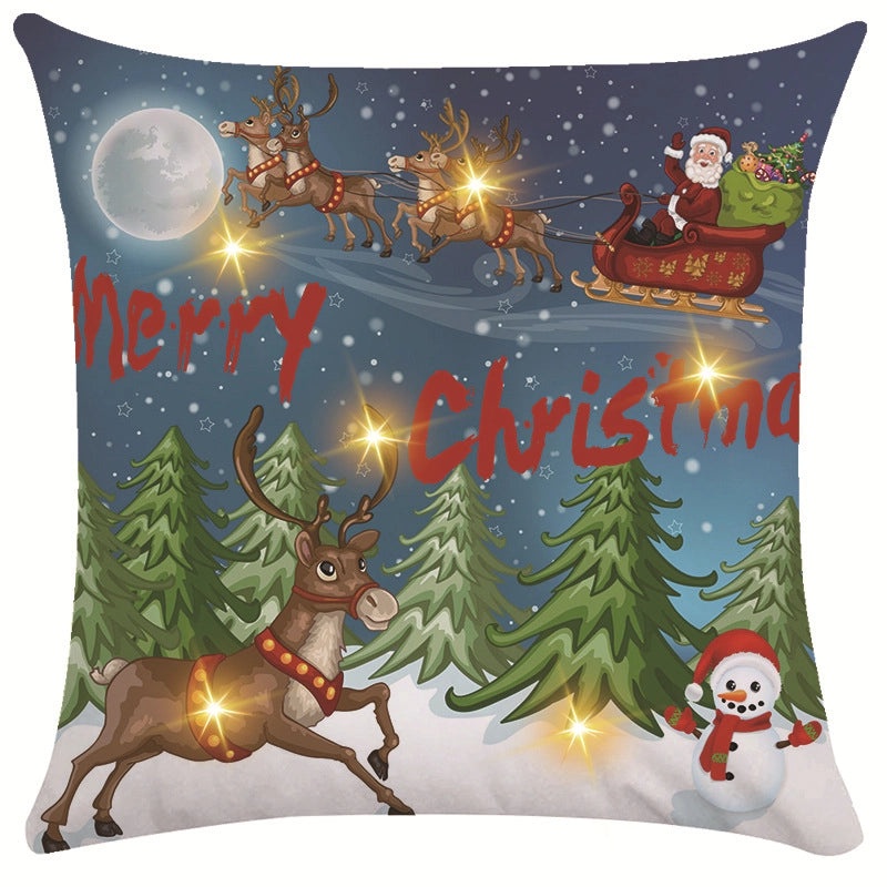 Festive Snowflake Throw Pillow Cover for Couch & Sofa | Home Decor Ornaments