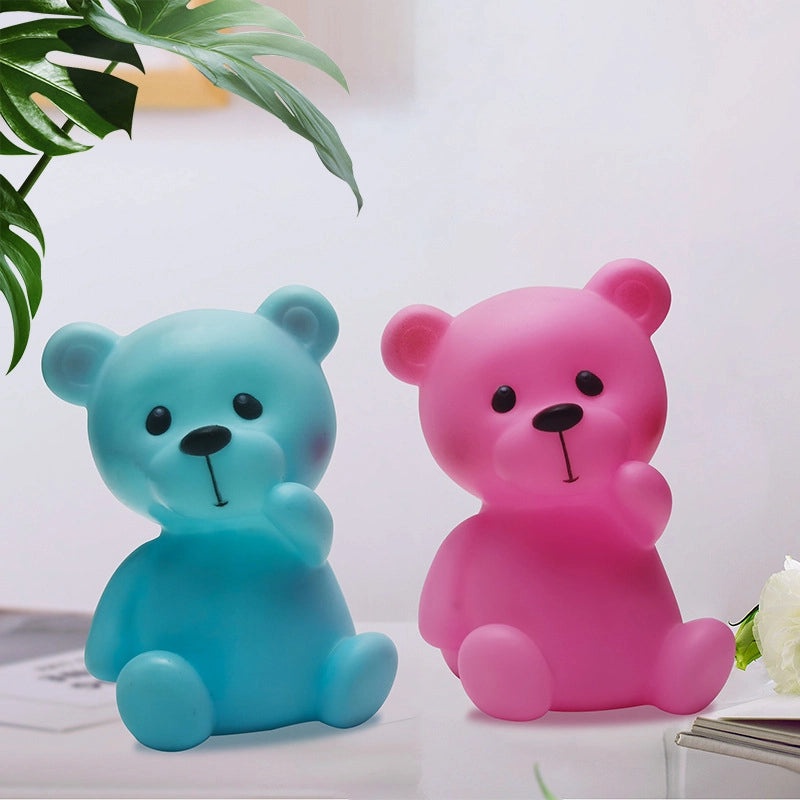 Cute Bear Cartoon Plastic Night Light for Indoor Parties|Home Decor & Lighting