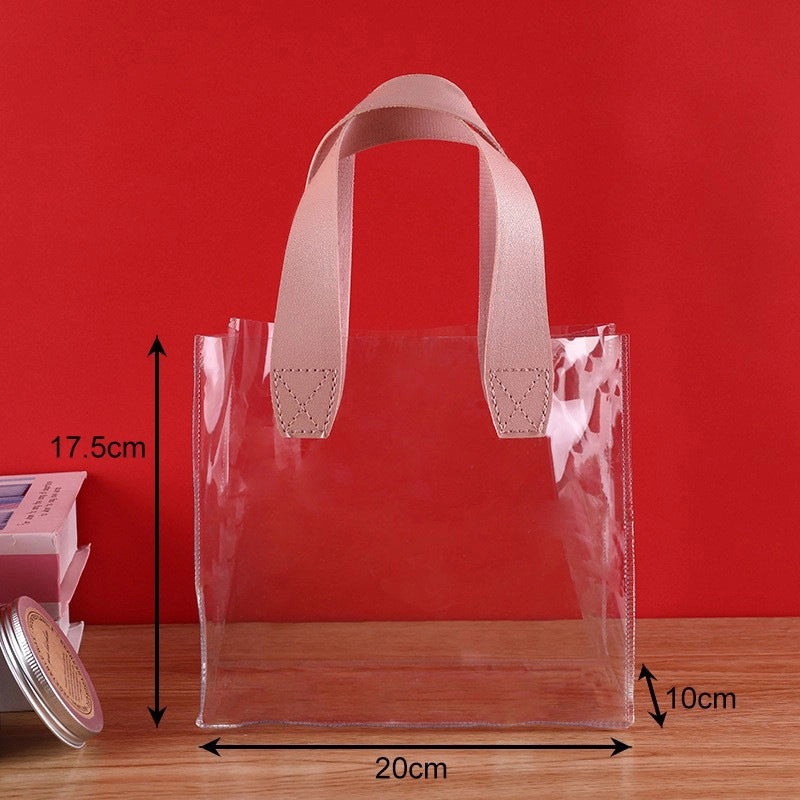 Transparent PVC Gift Bag Handbag High-End Birthday Present Box Elegant Accompanying Gift Bag | Gift Bags & Packaging