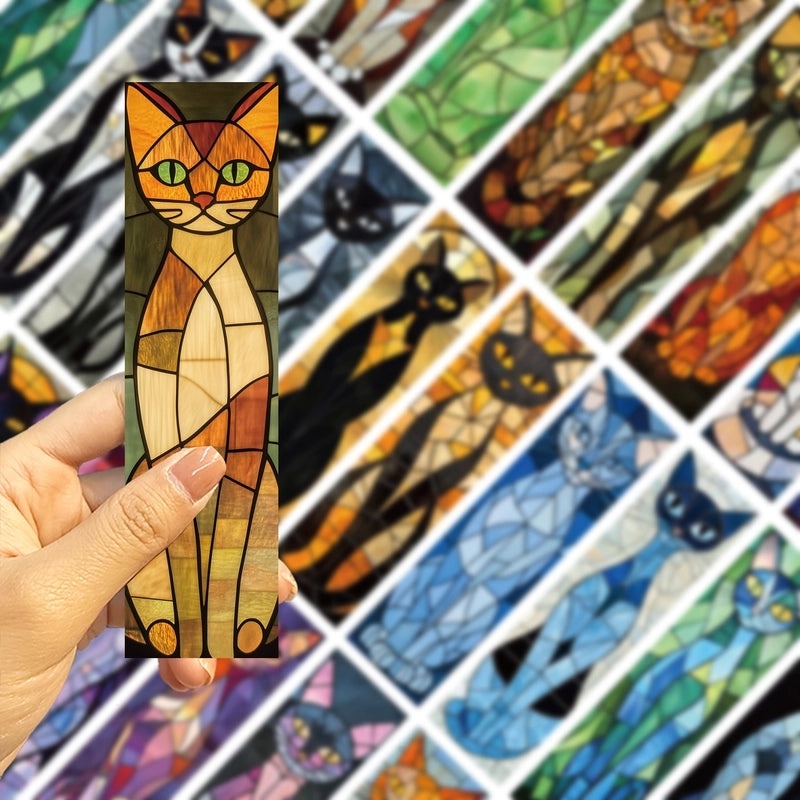 Vintage Color Block Cat Origami Set | Home Decor & Gifts