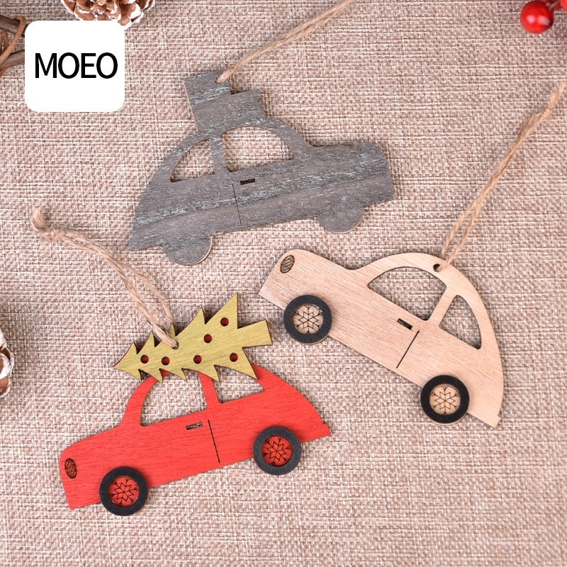 Minimalist Christmas Color Block Wooden Jewelry for Holiday and Daily Wear|Festive Accessories