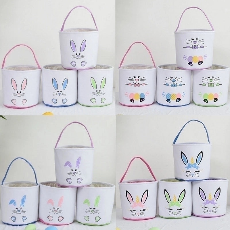 Minimalist Easter Rabbit Cloth Basket for Daily Use | Home Decor & Seasonal Accessories
