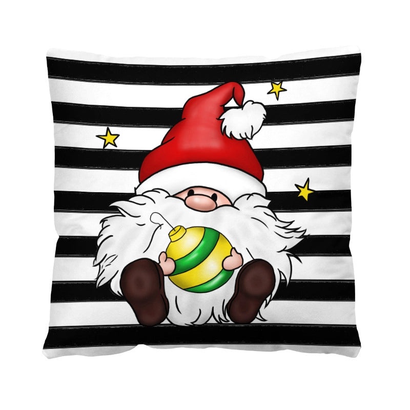 Christmas Plush Pillow Covers with Santa Claus & Christmas Tree Design | Home Decor & Sofa Accessories