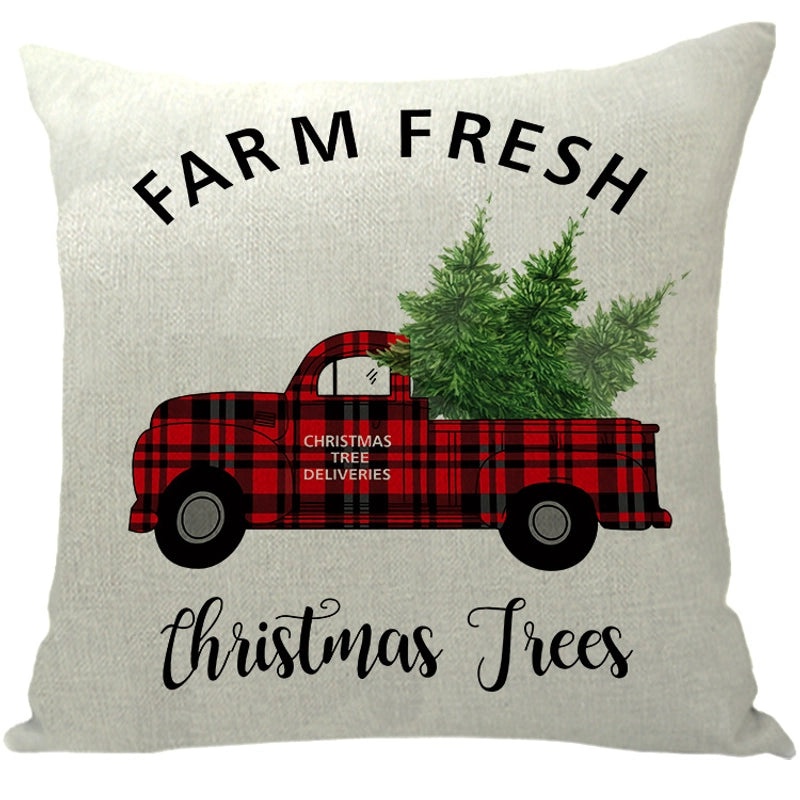 Winter Snowflake and Elk Linen Pillow Covers|Home Decor Pillows