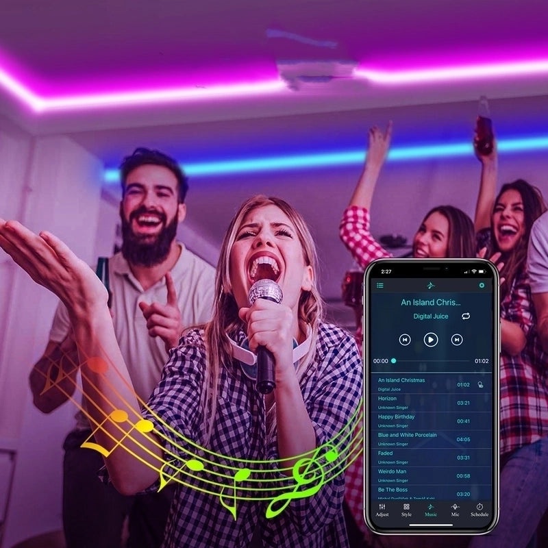 Geometric Synthetic Strip Lights for Party and Birthday Decor|Home Decor & Lighting