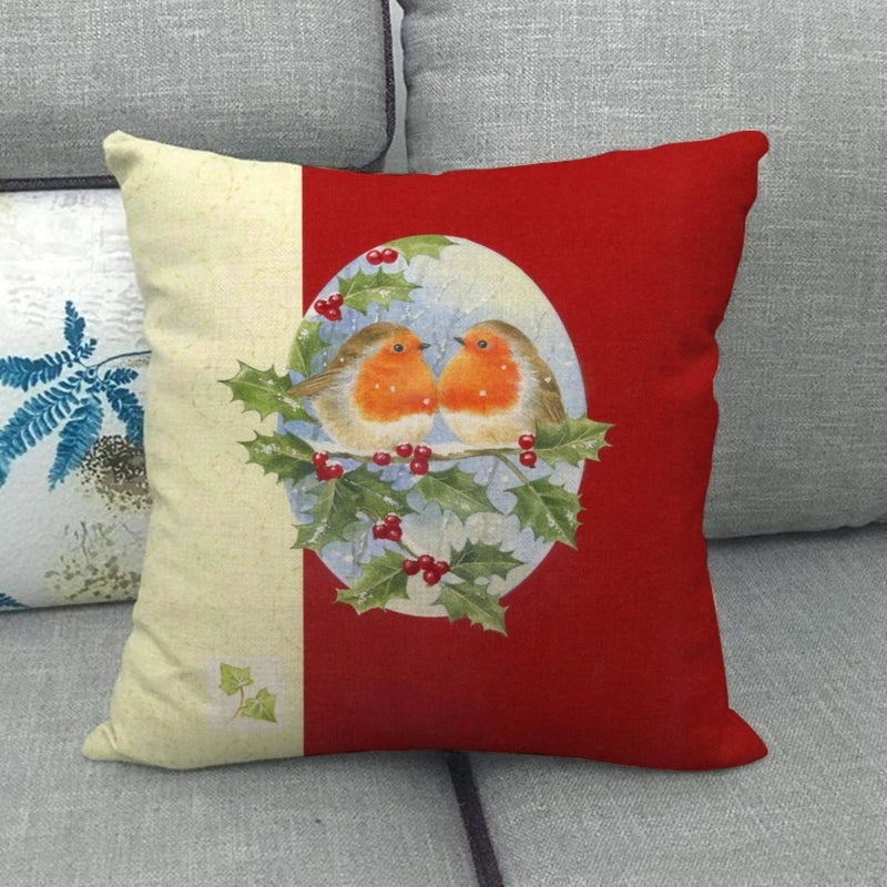 Festive Cartoon Linen Pillow Covers for Couch & Sofa|Home Decor & Pillows