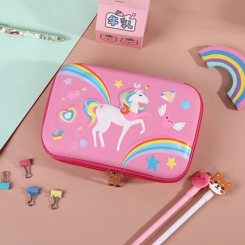 Cute EVA PU Cartoon Pencil Case for School Supplies | School Stationery