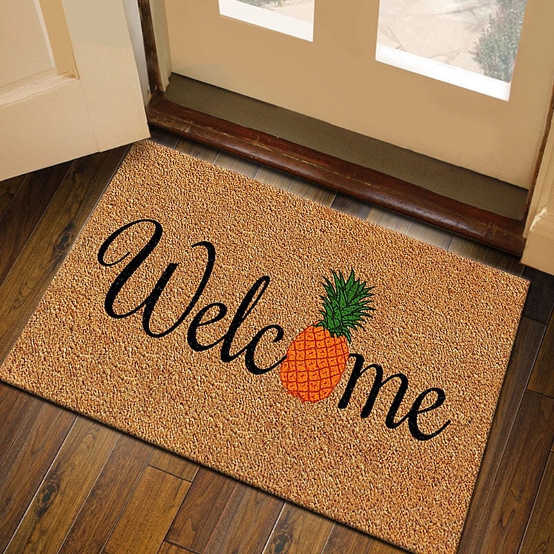 Coconut Palm Pattern Absorbent Bathroom Floor Mat Non-slip Entrance Rug Durable Household Floor Mat|Home & Living > Bath > Bath Rugs